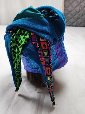 VTG 1990 DIGME JESTER/JOKER BEANIE SKI CAP ECLECTIC MIX OF COLOURS ONE SIZE